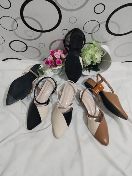 Sepatu sandal wanita salur hak 3cm putri collection 05