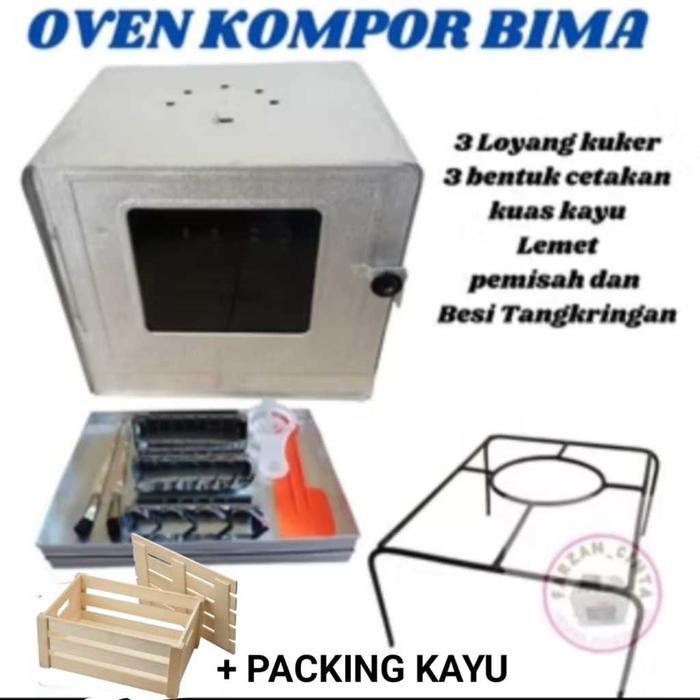 OVEN BIMA,GRATIS BERMACAM MACAM LOYANG ,GRATIS PACKING KAYU OVEN KOMPOR OVEN TANGKRING 3 SUSUN