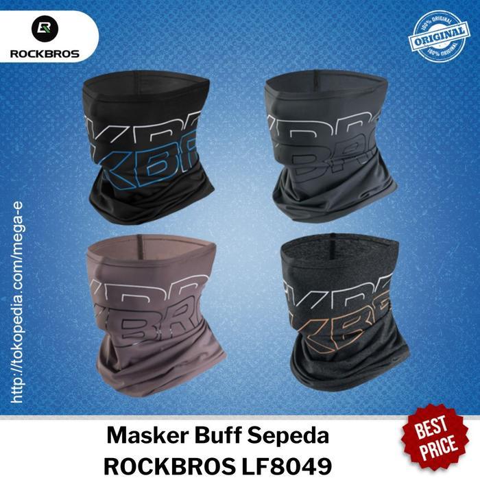 Rockbros Masker Sepeda Lf8049 Balaclava Slayer Buf Wajah Gowes Anti Uv Ice Silk Quick-Drying Comfort