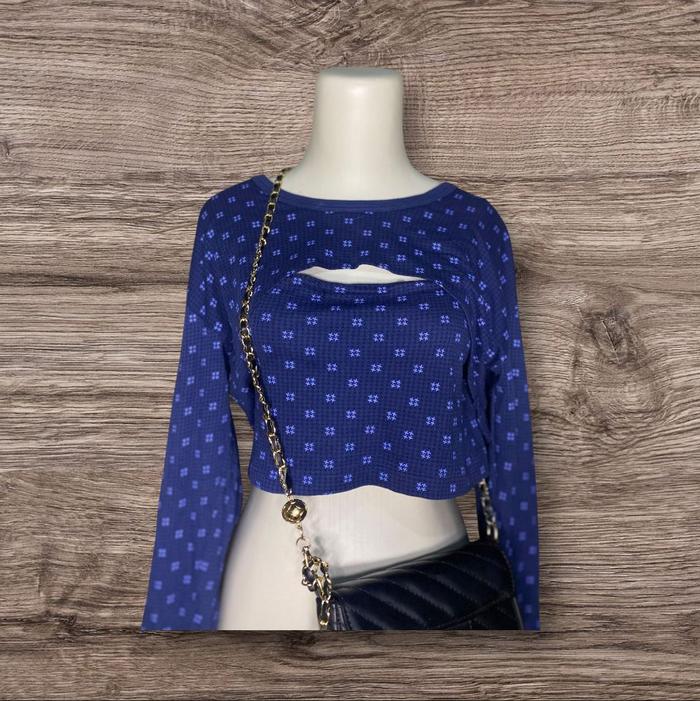 Thrift Crop Atasan kualitas premium Wanita Top