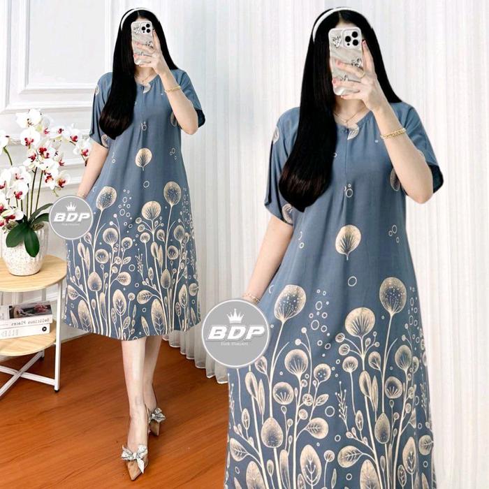 Daster Rayon Wanita Terbaru 2025 | Daster Rayon Wanita Kekinian | Daster Rayon Viral Wanita Ibu Meny