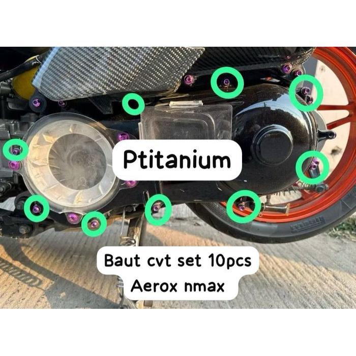 Baut CVT Titanium Aerox Nmax Old New 10Pcs Pnp