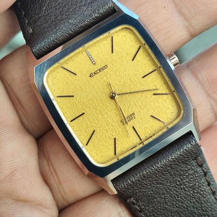 CITIZEN EXCEED TUNGSTEN CASE GOLD FLAKE DIAL (EXTREMELY RARE)