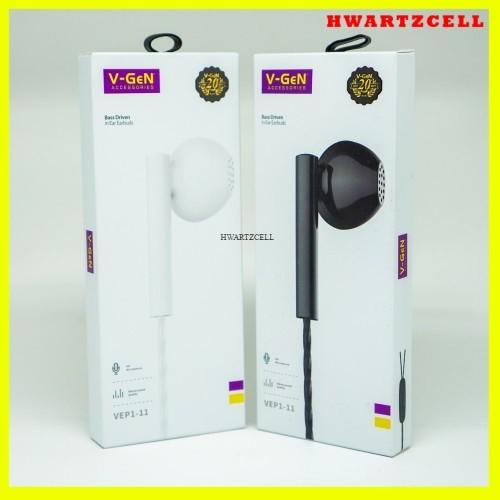 [HWARTZ] Headset V-GeN VEP1-06 VEP1-09 VEP1-11 VEP1-04 VEP1-12 Premium Sound Extra Bass with Mic Han