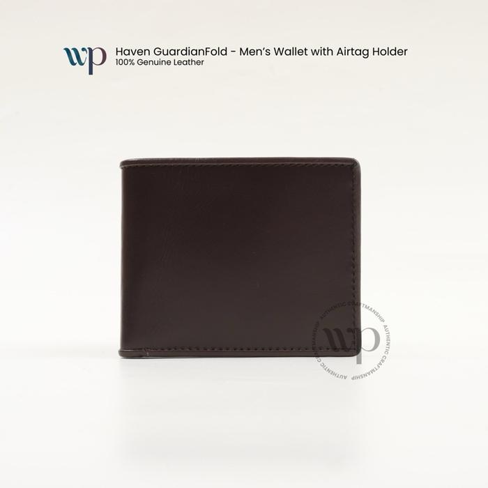 WP 2 - HAVEN GUARDIAN FOLD MEN'S WALLET with Airtag Holder | Dompet Lipat Pria Kulit Asli dengan Air