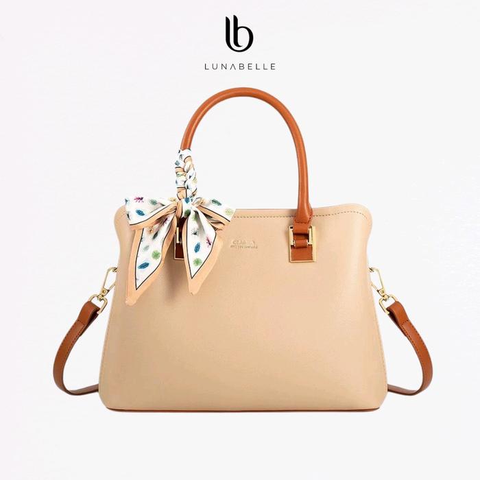 LUNABELLE Classey Scarf Handbag - Tas Tangan Top Handle Bag Selempang Kerja Kantor Wanita