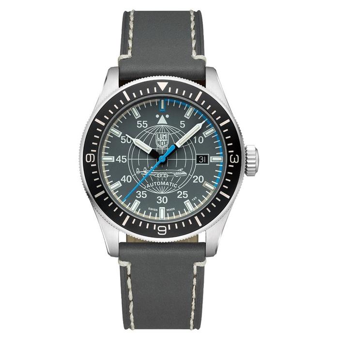 Jam Tangan LUMINOX 9602 Air Automatic Constellation, Pilot Watch Leather Strap