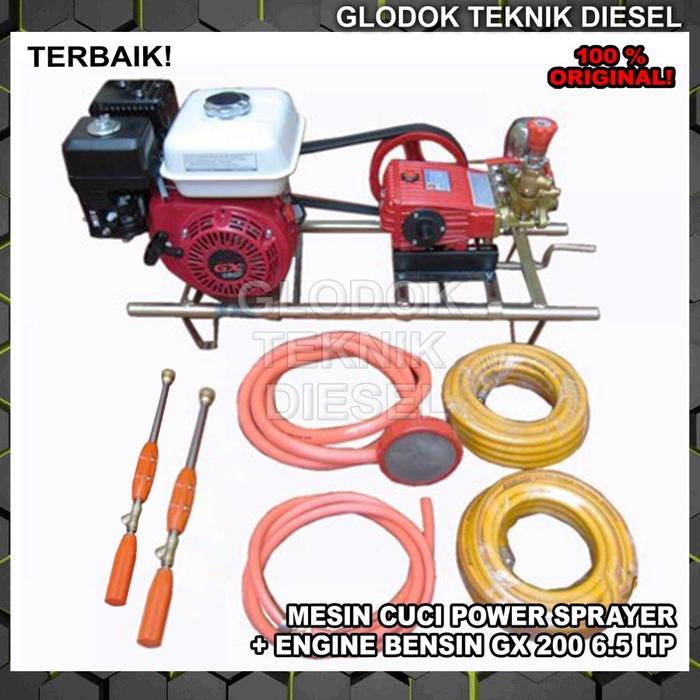 Power Sprayer Steam Mesin Cuci Motor Mobil + Engine Bensin PS 30 PS30