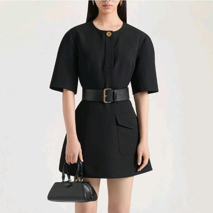 Givenchy mini antigona east-west bag in box leather black shw