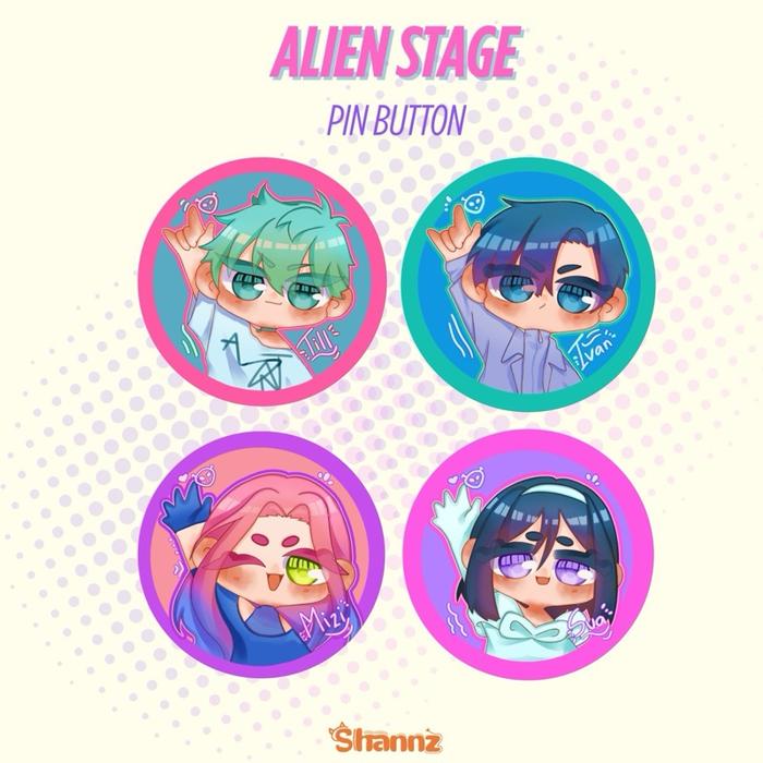 Alien Stage Pin Button by Shannz