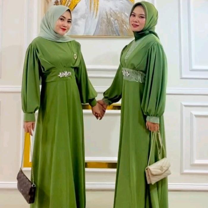 Gamis Cahaya Butik Mote Brokat