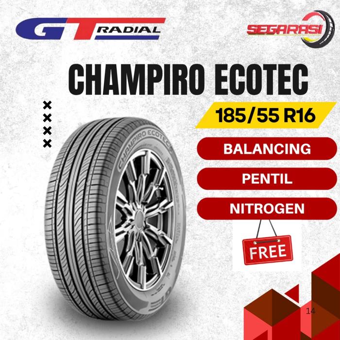 GT Radial Champiro Ecotec 185/55 R16 Ban Mobil GT Radial Ring 16