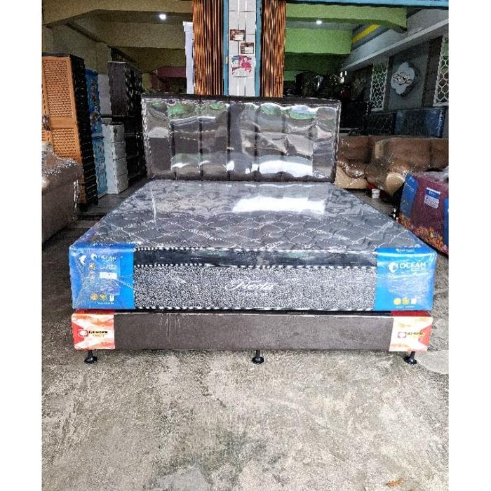 springbed spring bed kasur plushtop ocean fiesta 180x200 160x200 120x200 100x200