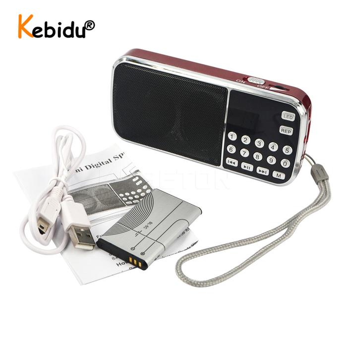 Kebidu L-088 Hi-Fi Mini Speaker MP3 Audio Player Flashlight Amplifier