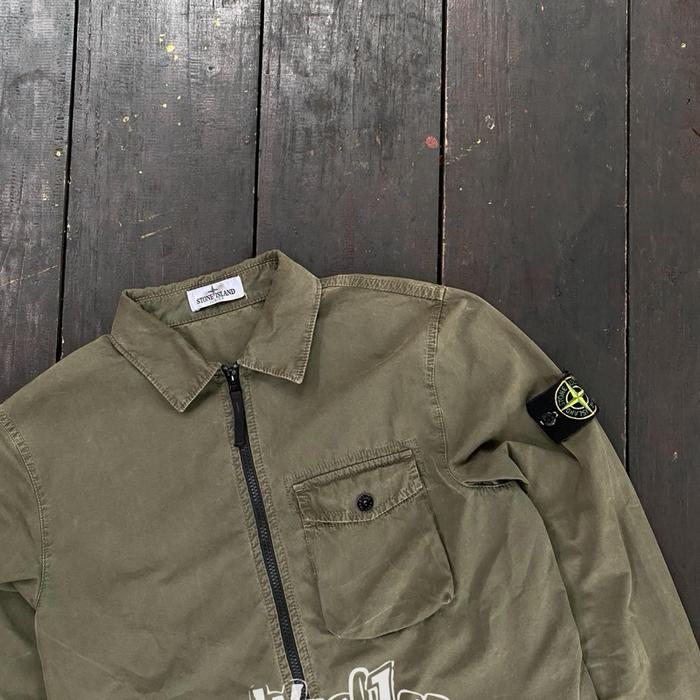 Stone Island Junior Overshirt - Olive