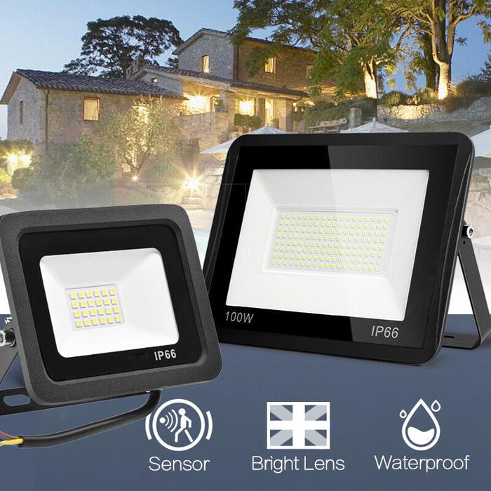 LED Flood Light 100W 50W 30W 20W 10W AC 220V Outdoor IP66 Waterproof