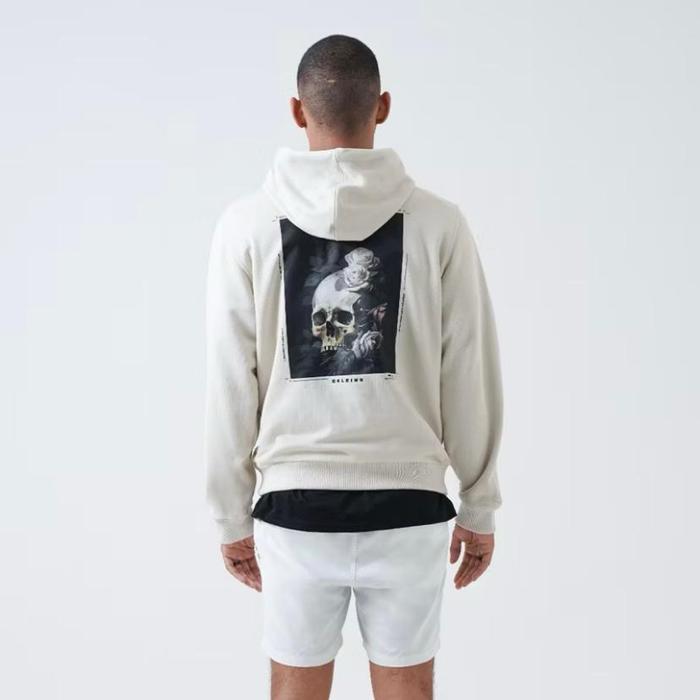 Hoodie Celcius Skull N Rose Sweater Putih Celcius Unisex