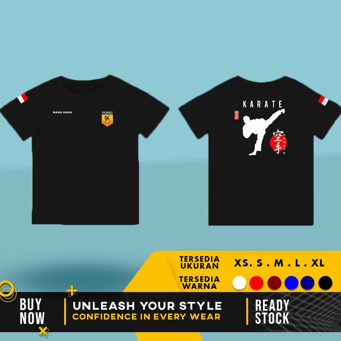 KAOS BAJU KARATE CLUB ANAK BISA REQUEST NAMA Fashion