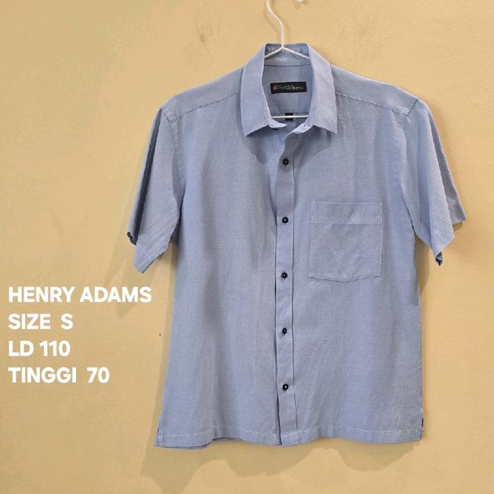 100. (Preloved) HENRY ADAMS Kemeja Pria Authentic
