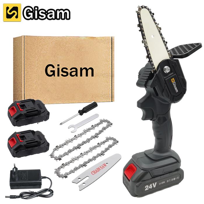 4 Inch Mini Electric Chainsaw 24V 2000mAh Recharge Makita Battery