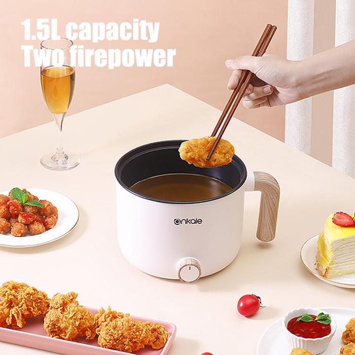 Panci Memasak Listrik 220V Panci Panas Mini Rumah Tangga 660W Wajan