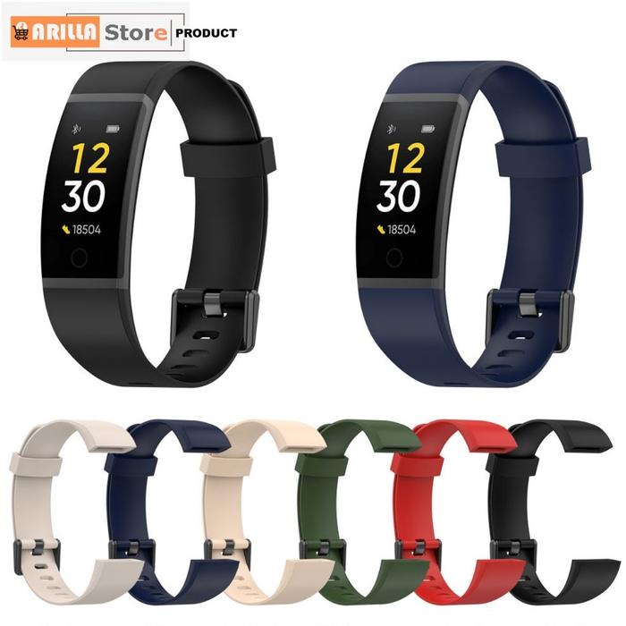 Tali Silicone Strap For Realme Band RMA183 dan RMA199 Jam Tangan Silikon untuk Realme Band