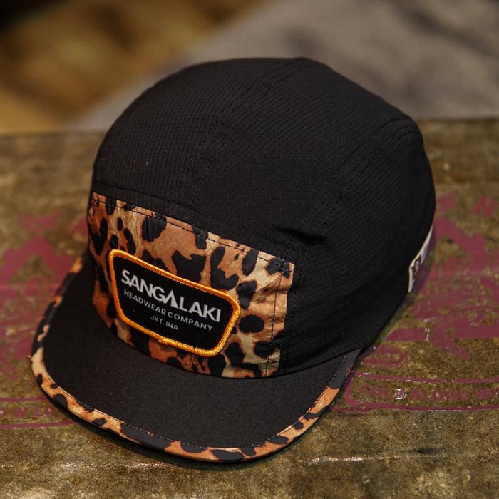 Topi SANGALAKI Sportcap Leopard Camo Black