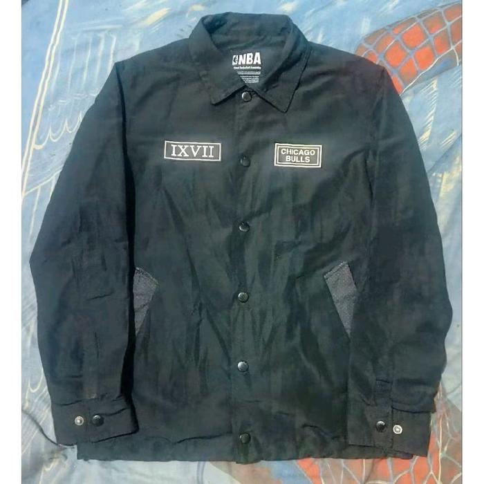 Jaket Coach Chicago Bulls NBA Black Second