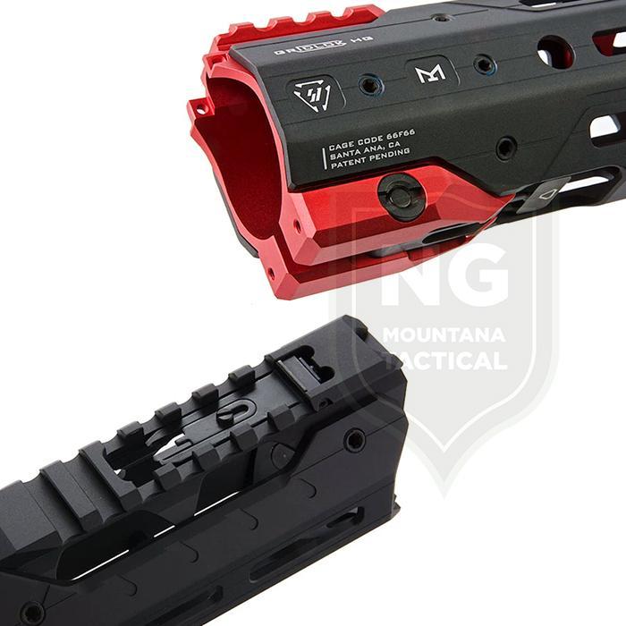 STOK TERBATAS !!!! RIS SI GRIDLOK HANDGUARD WITH INTEGRATED FRONT SIGHT FULL METAL CNC TERJANGKAU