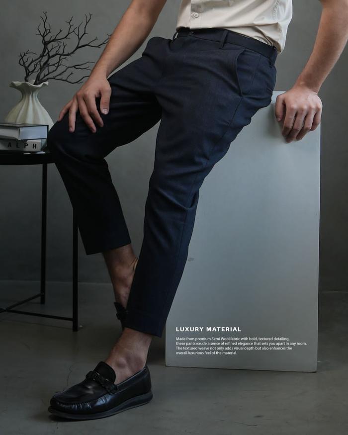 SAMASE Sirwal Ankle Pants I003 Sirwal Celana Panjang Bawahan Pria Dewasa Terbaru Warna Hitam Samase 