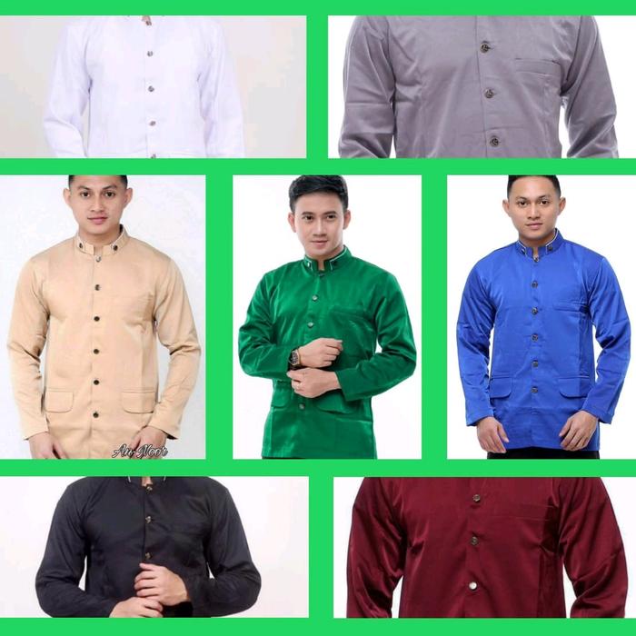 jaz koko pria dewasa lengan panjang Katun