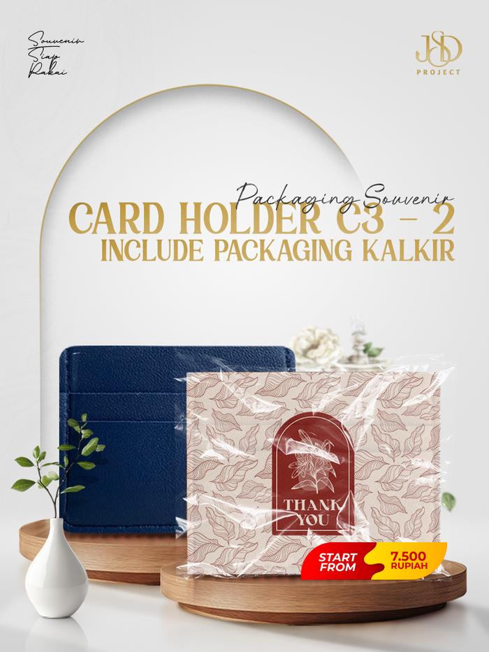 PREMIUM SOUVENIR CARD HOLDER 5 SLOT INCLUDE PACKING AESTHETIC SKIA KALKIR DESAIN CUSTOM C3-2 5 SLOT