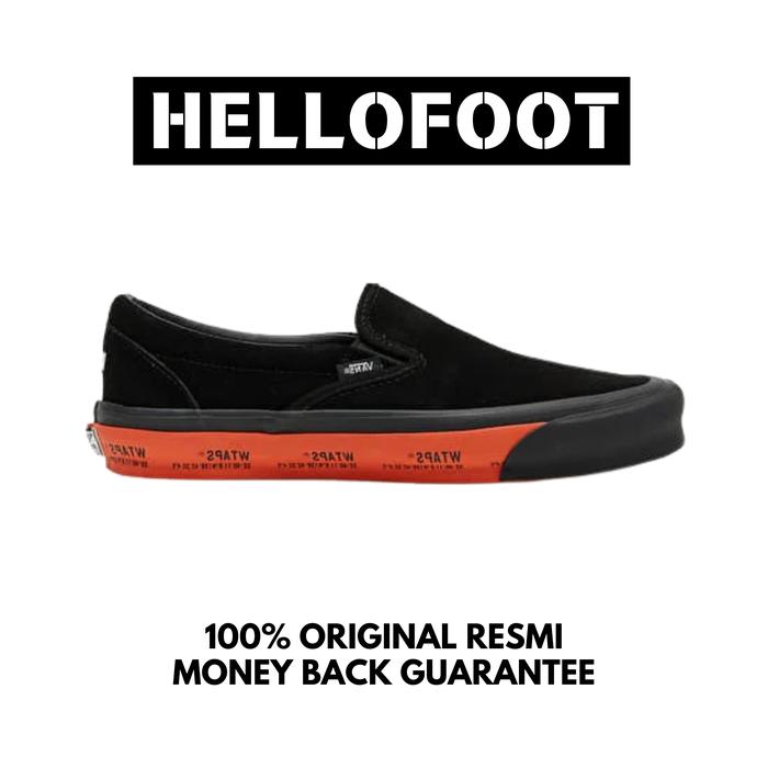 Sepatu Vans Slipon Vault OG WTAPS GPS Black Orange [100% Original Resmi]