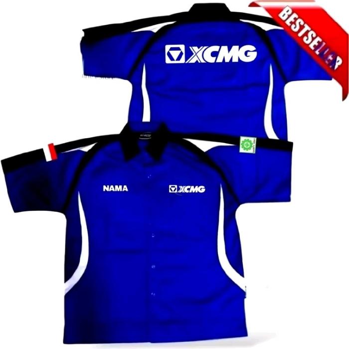 ready kemeja kombinasi full bordir kemeja XCMG baju XCMG seragam XCMG Pdh XCMG Pdl XCMG baju kerja X