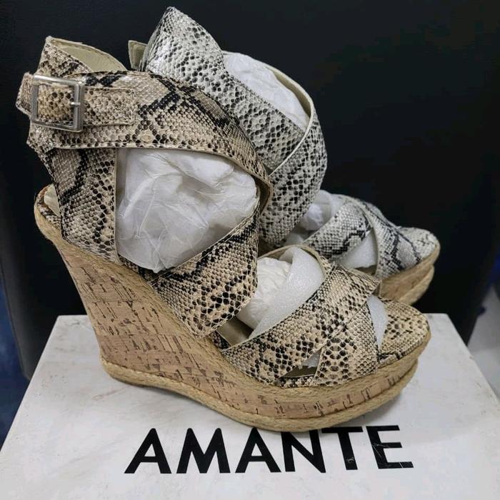 Amante duo colour wedges size 37