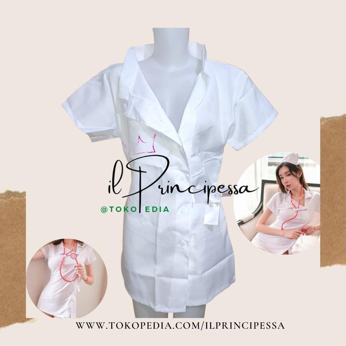 Lingerie Wanita Setelan Perawat Model Elegan Bahan Satin Premium LGR012 Ukuran Sampai XL