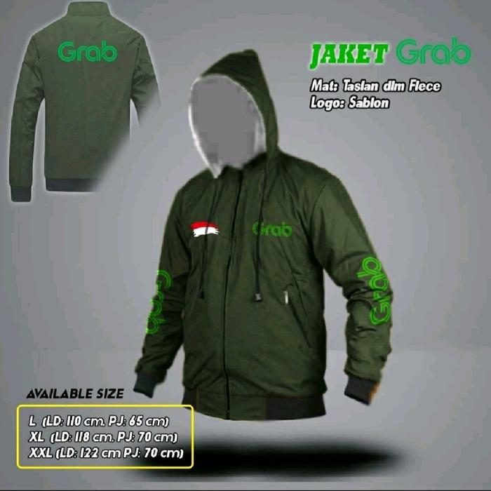 JAKET DC GRAB / JAKET PRIORITAS / JAKET BB GRAB / MODEL BOLAK BALIK / JAKET OJEK ONLINE / JAKET GRAB