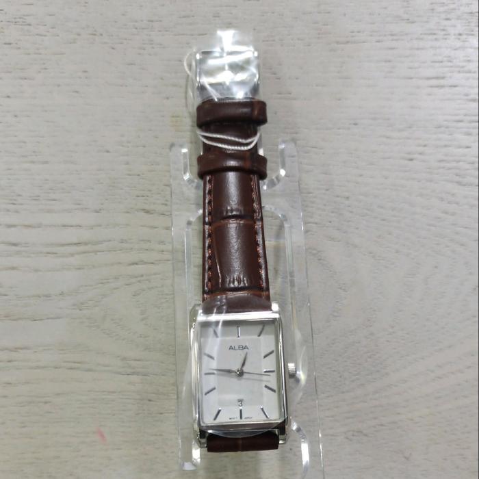 Jam Tangan Wanita Alba Analog Tali Kulit Ring Stainless Water Resistant 5Bar - Watches