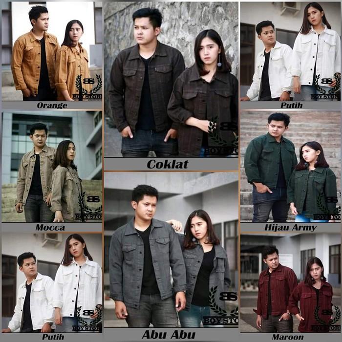 NEW Jaket Jeans Couple / Jaket Couple Jeans Denim Pria & Wanita