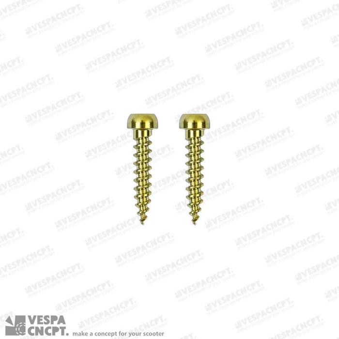 Baut Titanium Round Lampu Sein Yellow Vespa Sprint Primavera Lx S