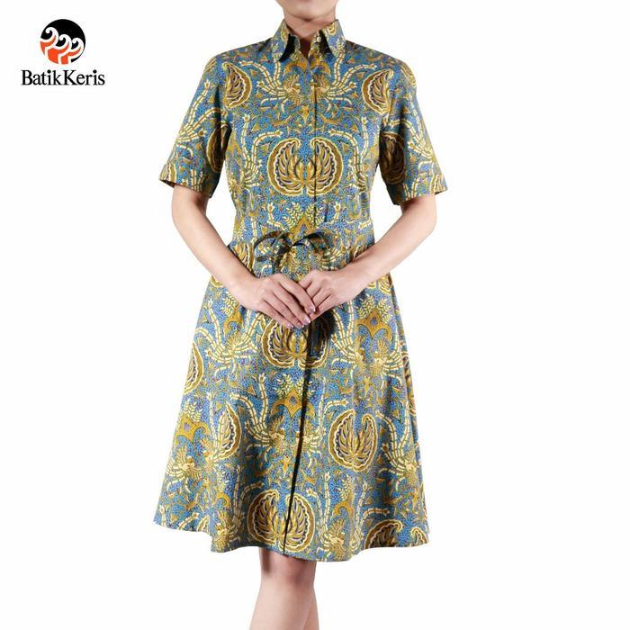 Batik Keris Dress Batik Lengan Pendek Keris Rlection