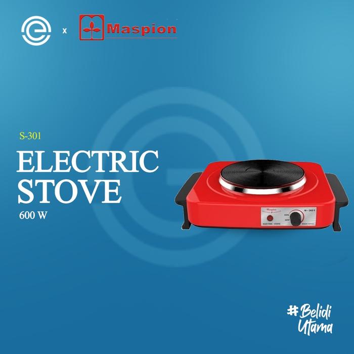 Kompor Listrik Maspion S-301 600 Watt Minimalis