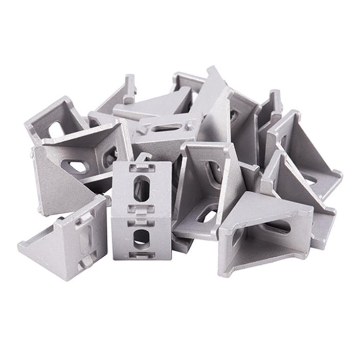 20Pcs/ Lot 3030 Corner Brackets Fasten L Connector For 3030 Aluminum