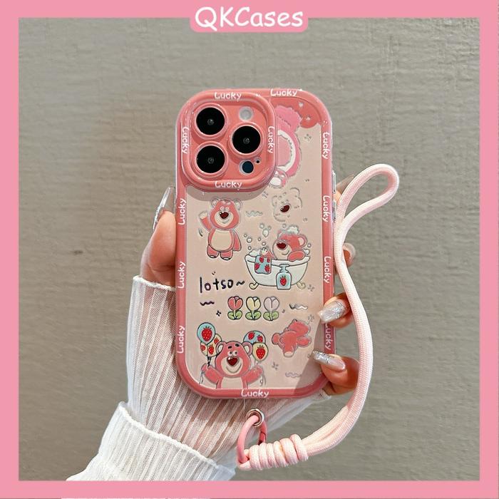 QK- Lucu Lotso Casing HP Premium Bercermin Anti Jatuh Untuk iPhone 11 PRO MAX 12 PRO MAX 13 PRO MAX
