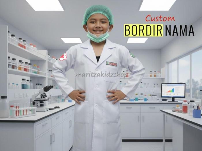 Baju / Seragam Kostum Profesi Anak Perawat Jas Lab Laboratorium