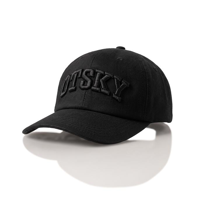 Otsky Topi Pria Baseball Font OTSKY Bordir Black