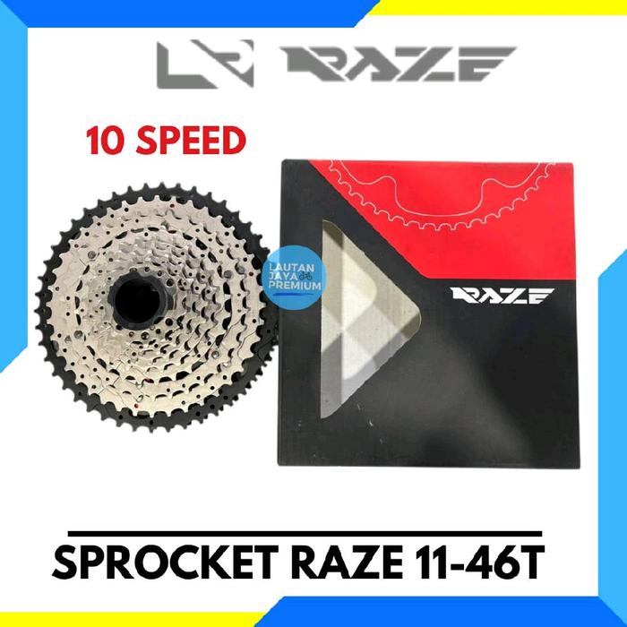 Cassete Sprocket Raze 10 Speed 11 - 46T Silver