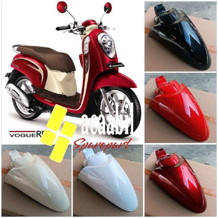 Spakbor Sepakbor Slebor Depan Scoopy Fi Injeksi 2013-2015 Hitam Merah Putih Krem Motorcycle Reflekto