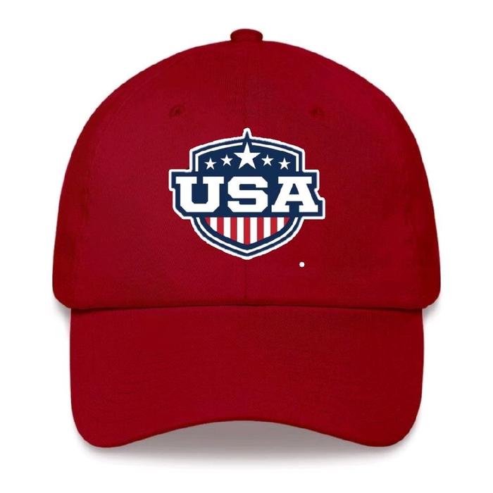 Topi Bisbol Sablon Dtf Usa America Nyaman Cowok Cewek Unisex Bahan Rafel Terbaru untuk Dewasa Pria d
