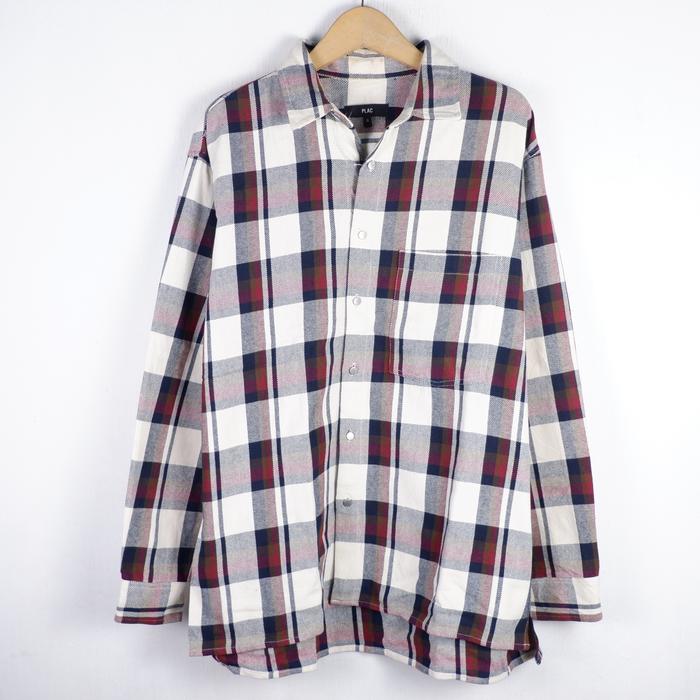 KEMEJA PLAC OUTER OVERSIZE SHIRT JACKET FL151 SIZE S FIT L